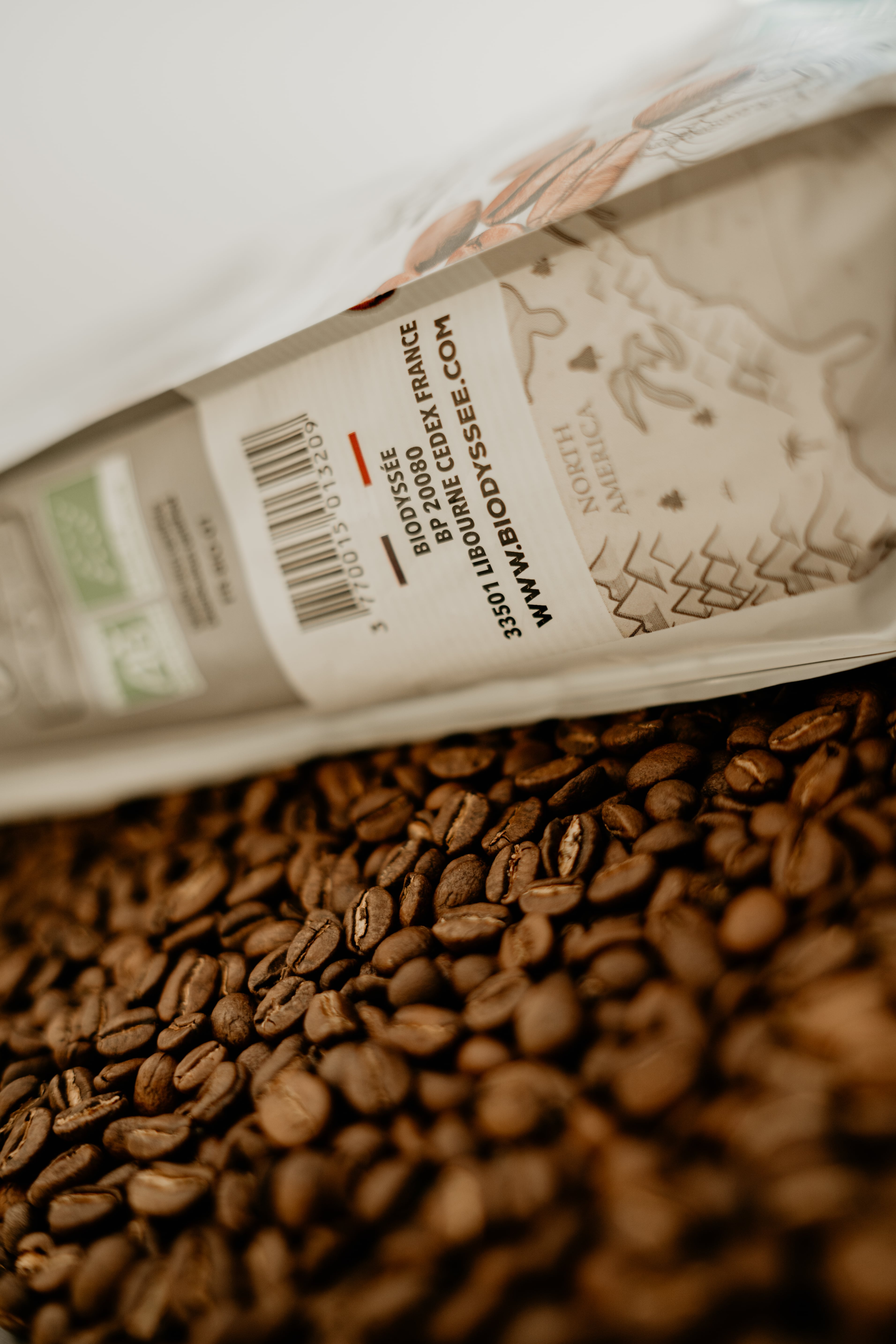 Paquet de café en grains bio Biodyssée